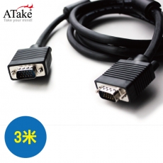 ATake - 高級顯示器線15公對公 3米 對切換器