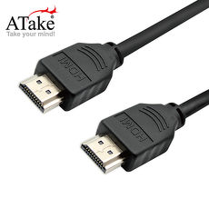 【ATake】高速乙太網 HDMI19pin公對公影音傳輸線 (1.5米) AHDMI-19MM01NET