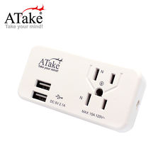 【ATake】3座2+3孔USB擴充座2.1A AEL-2032U