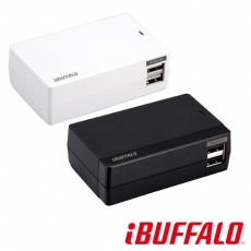 【福利品】BUFFALO 4.8A 大電流 USB 充電座(4port)黑
