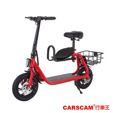CARSCAM 10Ah高電量鋁合金36V電動折疊親子車