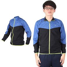【MIZUNO】男路跑風衣 - 慢跑 立領外套 運動外套 美津濃 黑藍