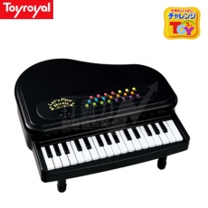 日本《樂雅 Toyroyal》多功能迷你鋼琴-經典黑【禮盒包裝】