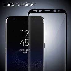 LAQ DESiGN Samsung Galaxy S8 鋼化玻璃保護貼 黑框