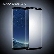 LAQ DESiGN Samsung Galaxy S8 Plus 鋼化玻璃保護貼 黑框