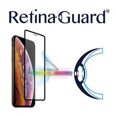 RetinaGuard視網盾 iPhone X / Xs 防藍光鋼化玻璃保護貼 黑框款
