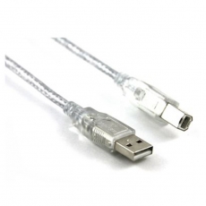 Bravo-u USB 2.0 傳真機印表機連接線/A公對B公-透明(1.5m)-2入