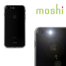 {原廠公司貨}MOSHI iGlaze for iPhone 8 / 7 Plus 超薄時尚保護背殼(透明)
