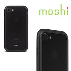 {原廠公司貨}MOSHI Luxe for iPhone 8 / 7 雙料金屬邊框(黑)