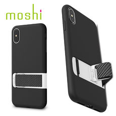 {原廠公司貨}Moshi Capto iPhone XS Max 指環支架織帶保護殼