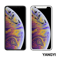 【YANGYI揚邑】Apple iPhone XR 滿版軟邊9H鋼化玻璃膜3D防爆保護貼-白、黑