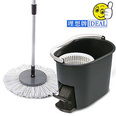金德恩 台灣製造 專利結構 360度旋轉拖把組/最高達2000轉