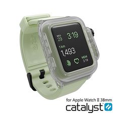 catalyst Apple Watch 38mm 第二代 專用-夜光綠 IP68防水軍規防震超輕量保護殼 (內附矽膠錶帶)
