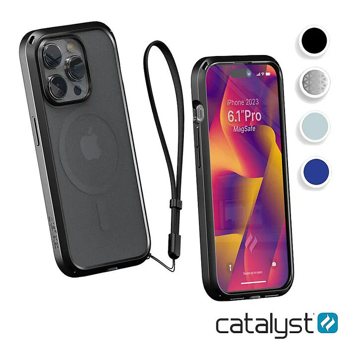CATALYST iPhone15 系列 MagSafe 防摔耐衝擊保護殼iP15ProMax(6.7)-霧黑