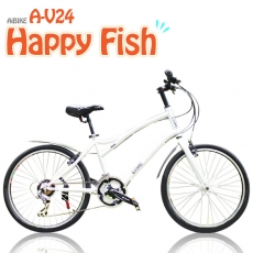 【AiBIKE】 SHIMANO 24吋21速 開心魚大徑車 加速輕鬆 爬坡順暢 大徑車時尚紅