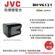 ROWA 樂華 JVC VG121 電池 防爆 原廠充電器可充 MS230 HD620 GZ-E100 E300
