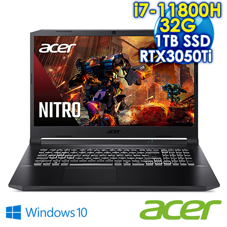 ACER宏碁 Nitro5 AN515-57-74AB 黑