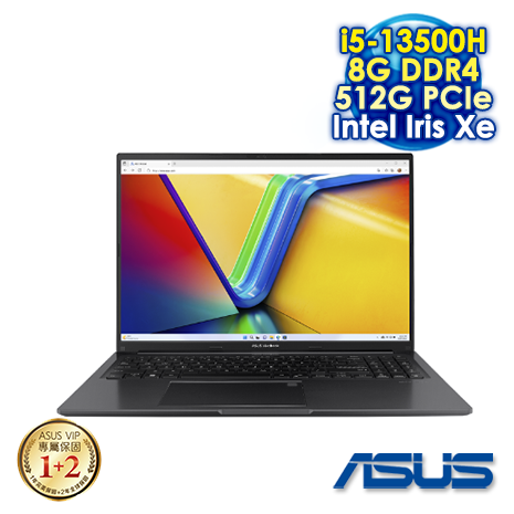 【線材禮包大放送】ASUS Vivobook 16 X1605VA-0031K13500H 搖滾黑 (16" WUXGA IPS/Intel i5-13500H/8G DDR4/512G PCIE SSD/WIN 11)