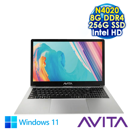 AVITA SATUS S102 NE15A1TWC54F-SA 銀 15.6吋筆電 (FHD IPS/Intel N4020/8G DDR4/256G SSD/WIN 11)