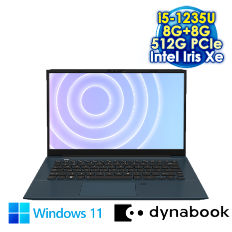 【記憶體升級特仕版】DYNABOOK CS40L-K PSY14T-00C004 黑曜藍 14吋筆電 (FHD IPS/Intel i5-1235U/8G+8G DDR4/512G PCIE SSD/WIN 11)