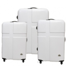 【Just Beetle】 愛琴海系列PC亮麗行李箱/旅行箱/登機箱/拉桿箱三件組(28+24+20吋)