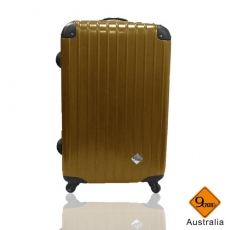 【Gate9】城市旅人系列PC亮面輕硬殼行李箱/旅行箱/登機箱/拉桿箱(24吋)