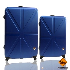 行李箱 旅行箱 Gate9英倫系列(28+24吋)ABS霧面輕硬殼 登機箱 拉桿箱二件組灰色