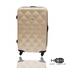 【Just Beetle】菱紋系列ABS輕硬殼行李箱/旅行箱/登機箱/拉桿箱(28吋)雙層加大