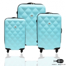 【Just Beetle】 菱紋系列ABS輕硬殼行李箱/旅行箱/登機箱/拉桿箱三件組(28+24+20)