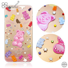 apbs iPhone6s/6 & 6s Plus/6 Plus 施華洛世奇彩鑽手機殼-軟熊很軟