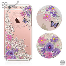 apbs iPhone6s/6 & 6s/6 Plus 施華洛世奇彩鑽手機殼-蕾絲花i6s Plus/i6 Plus 5.5
