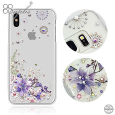 apbs iPhone Xs / iPhone X 5.8吋施華洛世奇彩鑽手機殼-祕密花園