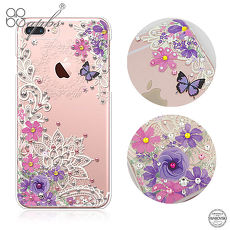apbs iPhone全系列 施華洛世奇彩鑽手機殼-蕾絲花