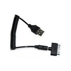 【FU】USB轉DC母頭 彈簧線+Apple iphone 30pin充電轉接頭(UC0012+UC0018)