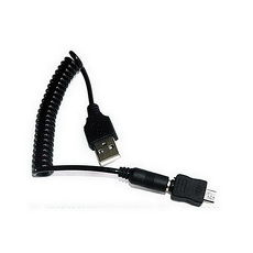 【FU】USB轉DC母頭 彈簧線+micro USB充電轉接頭(UC0012+UC0017)