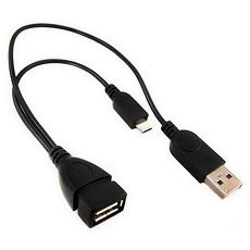 【FU】Micro USB 供電功能 OTG傳輸線(US2090)