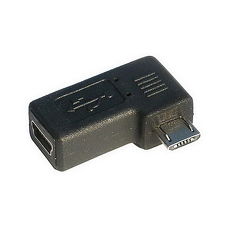 【FU】5pin mini USB母轉micro B公 90度轉接頭(SR1022)
