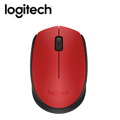 Logitech羅技 M171 無線滑鼠-紅