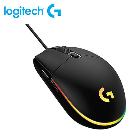 Logitech 羅技 G102 第二代 RGB 炫彩遊戲滑鼠-黑