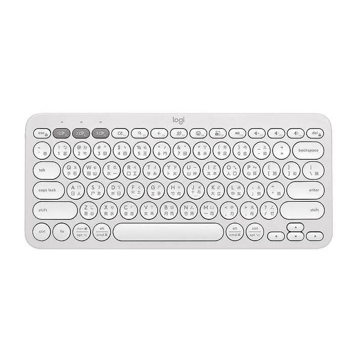 Logitech 羅技 K380S 跨平臺藍牙鍵盤 珍珠白
