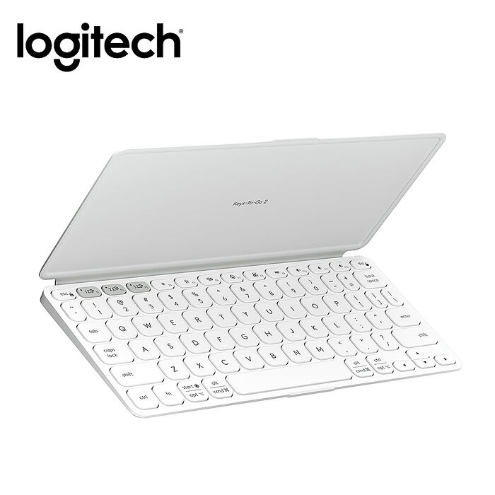Logitech 羅技 Keys-To-Go 2 平板藍牙鍵盤 珍珠白