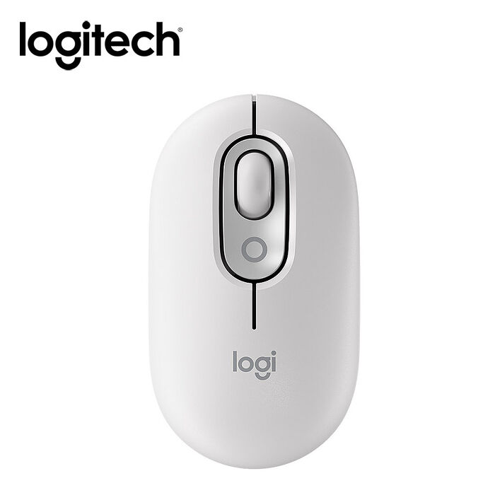 Logitech 羅技 POP MOUSE 無線藍芽滑鼠 - 珍珠白