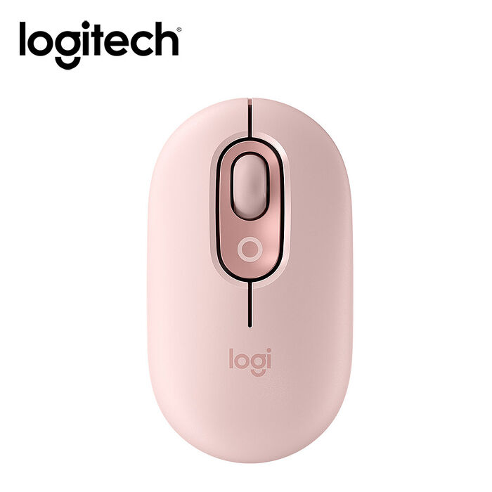 Logitech 羅技 POP MOUSE 無線藍芽滑鼠 - 玫瑰粉