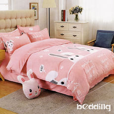 BEDDING-活性印染5x6尺春夏涼被-嗨嗨兔