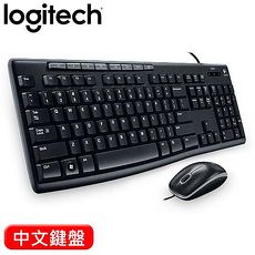 Logitech 羅技 MK200 USB有線鍵盤滑鼠組 中文
