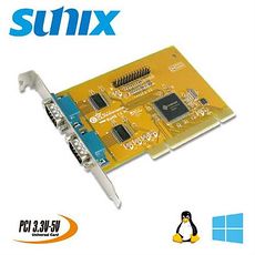 SUNIX 2埠RS-232 串列 & 1埠Parallel PCI通信卡