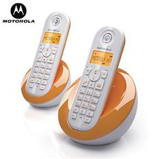 MOTOROLA 數位雙手機無線電話 C-602 橘