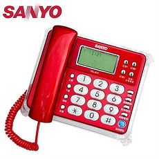 SANYO 三洋 來去電報號合弦鈴聲有線電話 TEL-813 紅