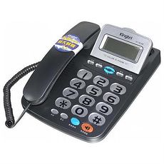 Kingtel 西陵 超大鈴聲來電顯示有線電話 KT-8198 灰