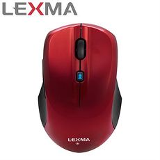 LEXMA 雷馬 M820R 無線藍光滑鼠 紅
